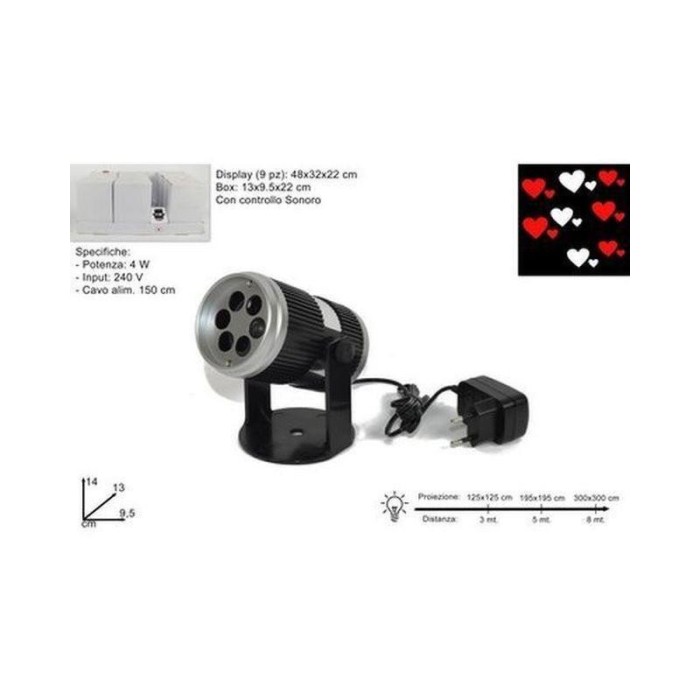 PROIETTORE LED CCONTROLLO SON